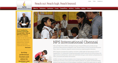 Desktop Screenshot of npsinternationalchennai.com