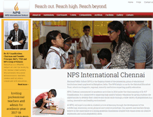 Tablet Screenshot of npsinternationalchennai.com